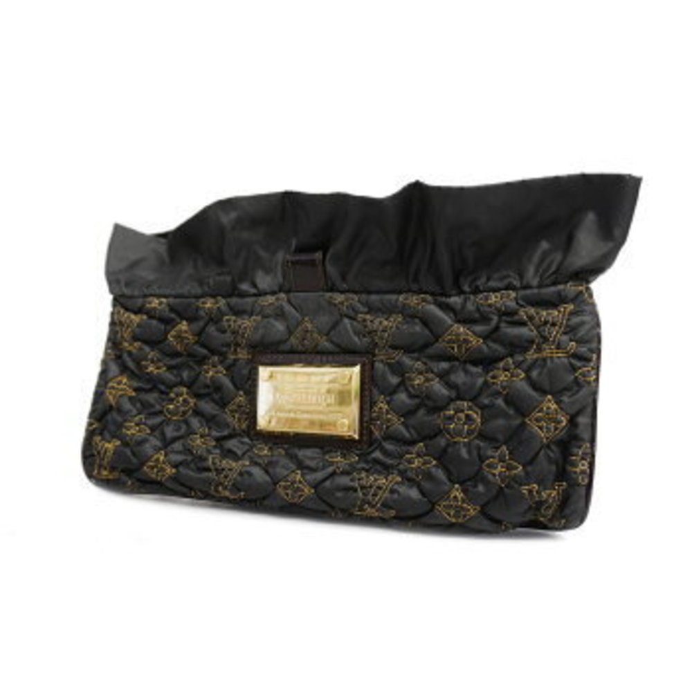 Louis Vuitton Monogram Satin Devi MM Clutch Bag